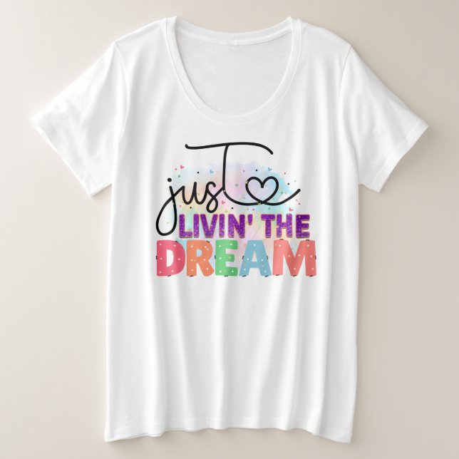 T-shirt de base pour femmes de taille plus grande (Design devant)