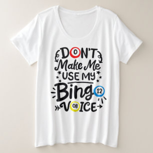 T-shirt de base pour femmes de taille plus grande