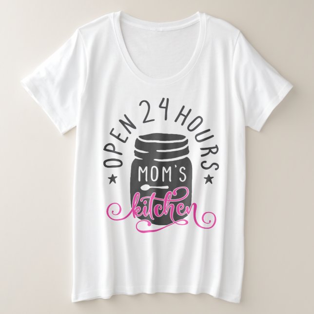 T-shirt de base pour femmes de taille plus grande (Design devant)