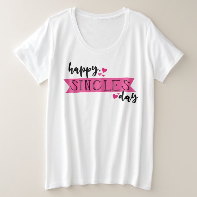 T-shirt de base pour femmes de taille plus grande (Design devant)