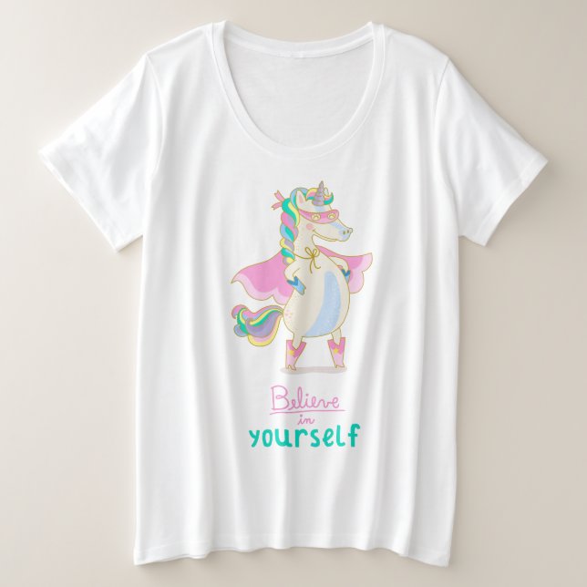 T-shirt de base pour femmes de taille plus grande (Design devant)