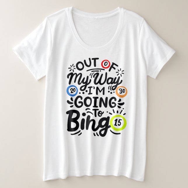 T-shirt de base pour femmes de taille plus grande (Design devant)