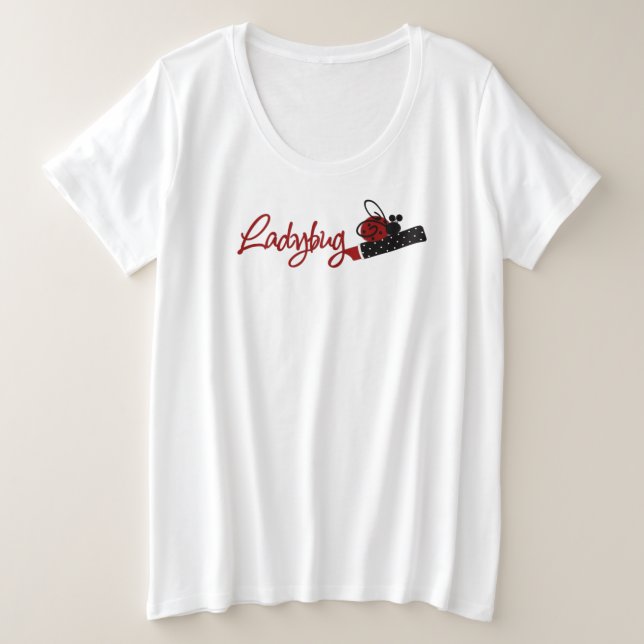T-shirt de base pour femmes de taille plus grande (Design devant)
