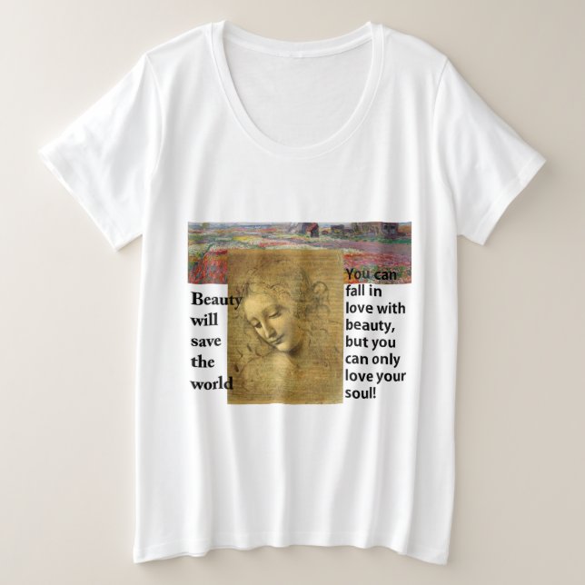 T-shirt de base pour femmes de taille plus grande (Design devant)