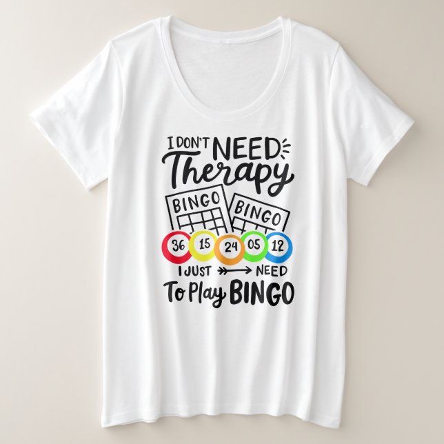 T-shirt de base pour femmes de taille plus grande (Design devant)