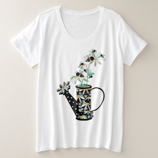 T-shirt de base pour femmes grande taille (Design devant)