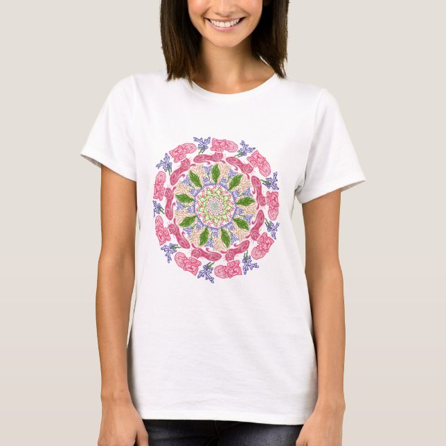 T-shirt de base pour femmes Mandala (Devant)