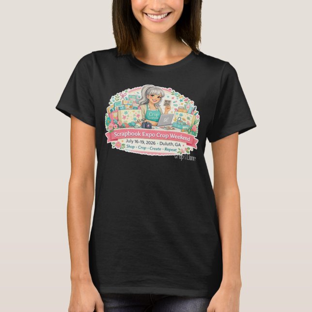 T-shirt de base pour femmes Scrapbook Expo 2026 (Devant)