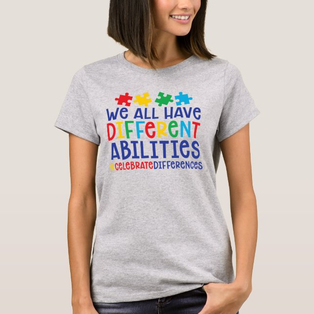 T-shirt de base pour femmes sensibilisation sur l' (Devant)