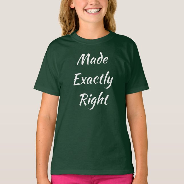 T-shirt de base pour fille à droite (Devant)
