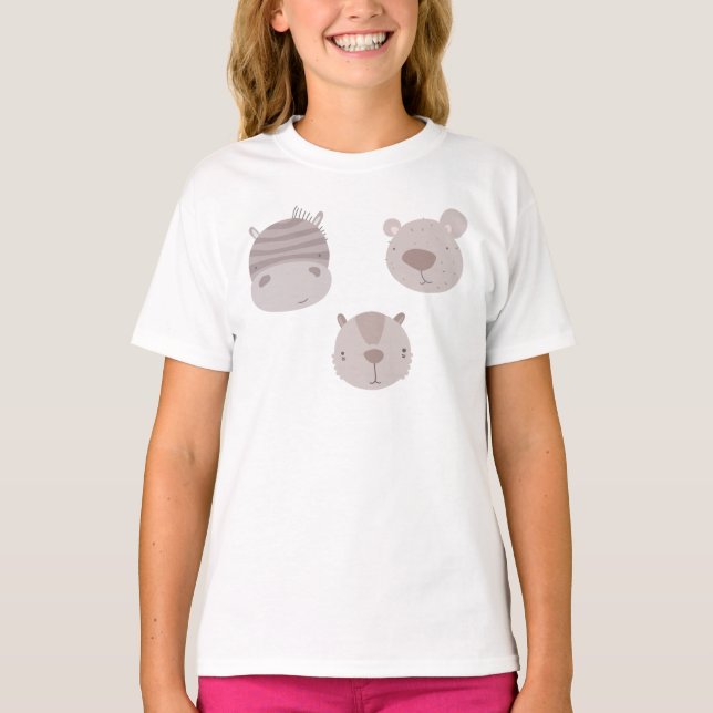 T-shirt de base pour filles (Devant)