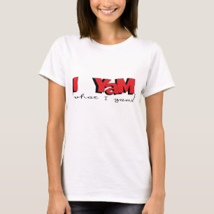 T-shirt de base pour filles "Je Yam What I Yam"