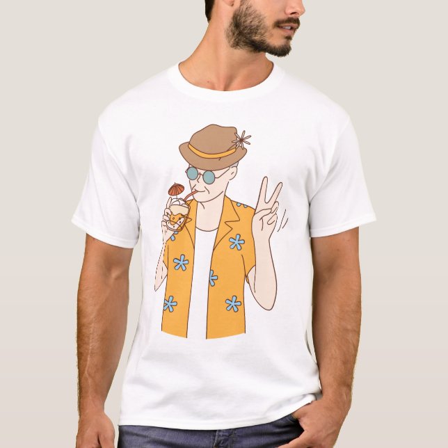 T-shirt de base pour hommes (Devant)