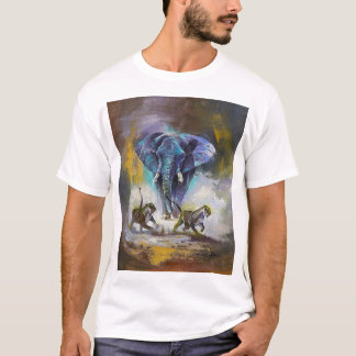 T-shirt de base pour hommes avec Animaux Design