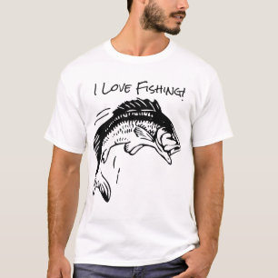 T-shirt de base pour hommes de pêche