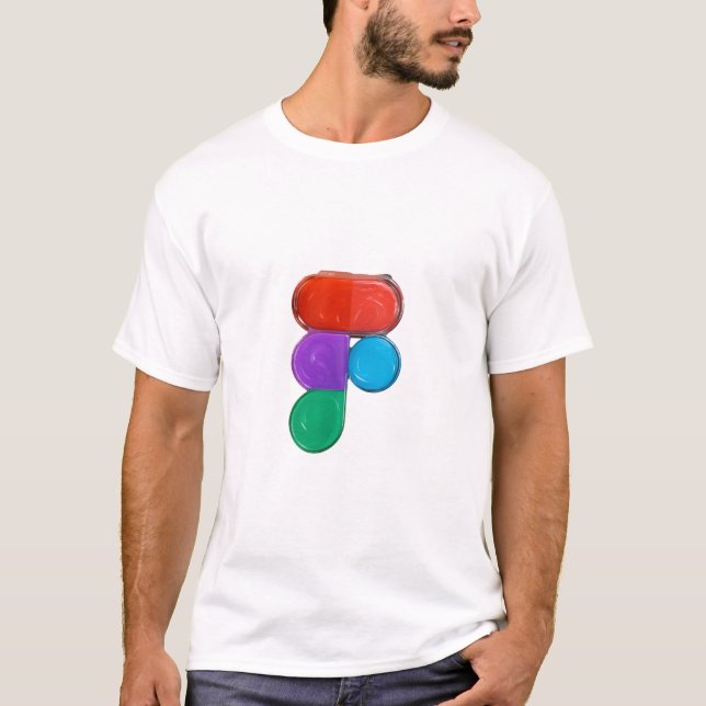 T-shirt de base pour hommes Figma design (Devant)