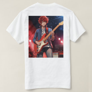T-shirt de base pour hommes - guitare imprimée