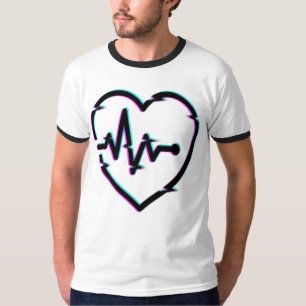 T-Shirt de base pour hommes Heart Check