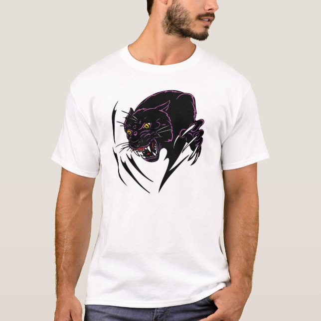 T-shirt de base pour hommes/panthère (Devant)