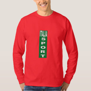 T-shirt de base rouge profonde ITALIA SPORT