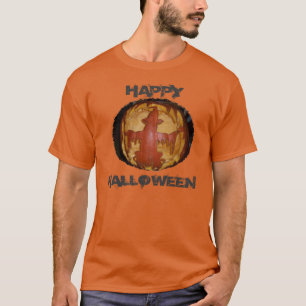 T-shirt de base sombre pour homme Joyeux Halloween