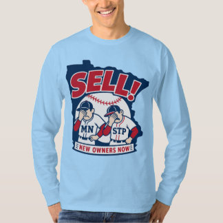 T-shirt de baseball avec un design « Vendez aux no