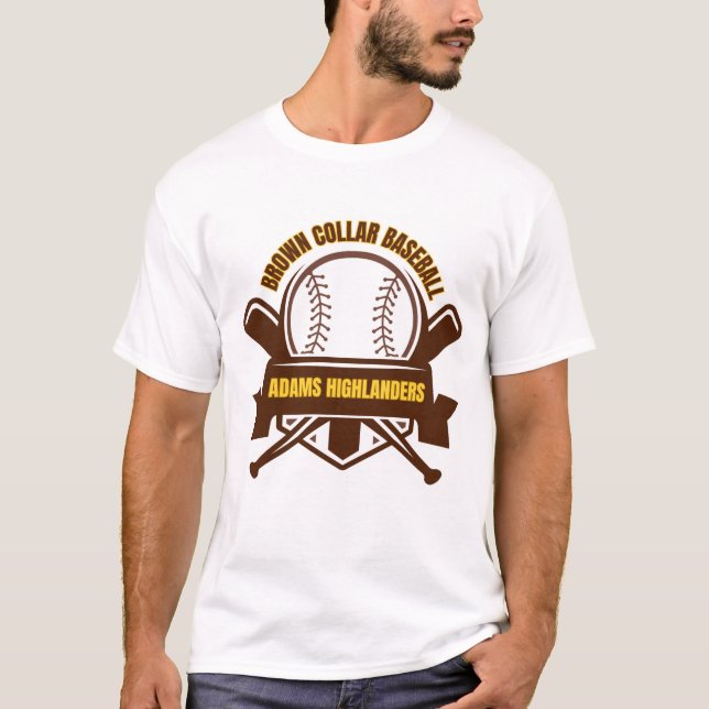 T-Shirt de baseball de la Rochester Adams High Sch (Devant)