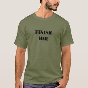 T-Shirt de baseball "Finissez-le"