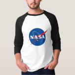 T-shirt de baseball Iconique de la NASA (Eclipse B<br><div class="desc">AVIS IMPORTANT : Insignes et identificateurs de la NASA fournis et utilisés avec la permission de la NASA.</div>
