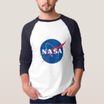 T-shirt de baseball Iconique de la NASA (Night Sky<br><div class="desc">AVIS IMPORTANT : Insignes et identificateurs de la NASA fournis et utilisés avec la permission de la NASA.</div>