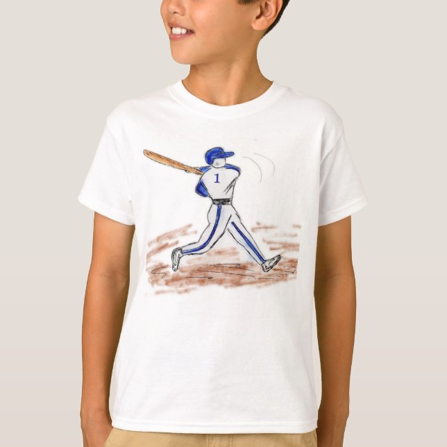 T-shirt de baseball pour enfants (Devant)