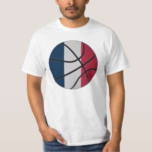 T-shirt de basket-ball de la France