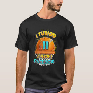 T-shirt de basket pour le 11e anniversaire Je vien