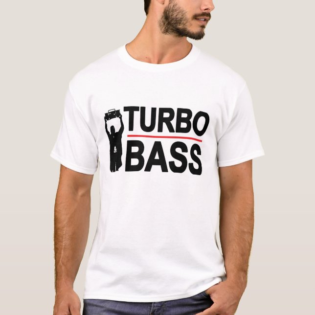 T-shirt de basse de Boombox Turbo (Devant)