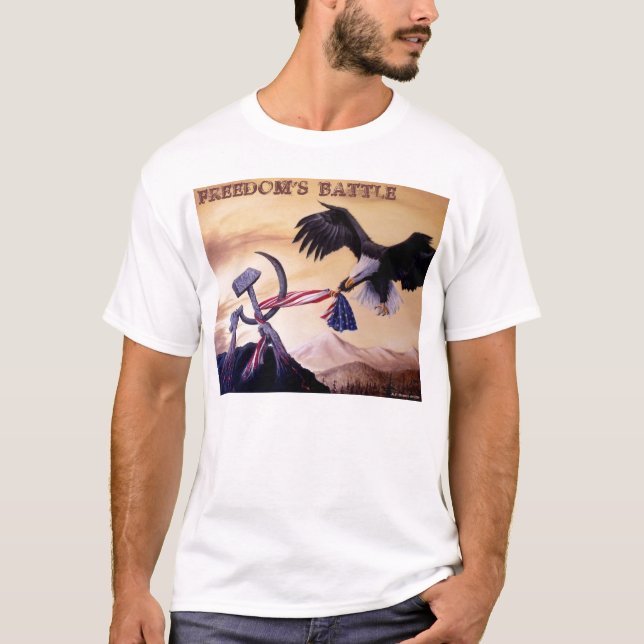 T-shirt "de bataille de libertés" (Devant)