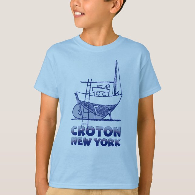 T-SHIRT DE BATEAU À VOILE DE CROTON-ON-HUDSON (Devant)
