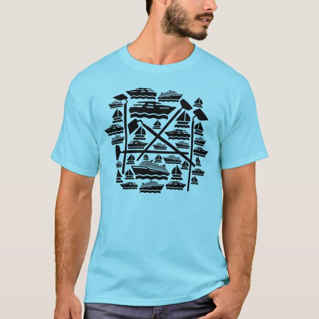 T-Shirt de bateau et de tuyau (Devant)