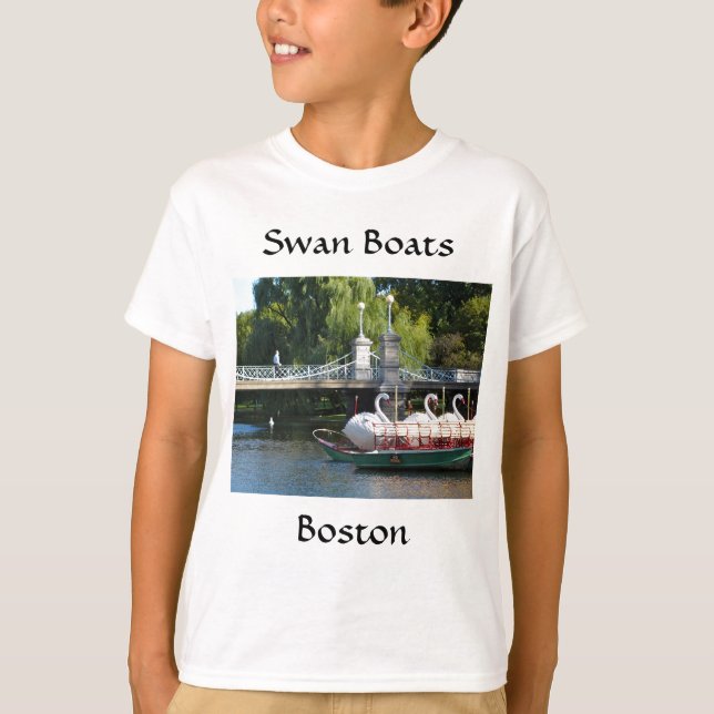 T-shirt de bateaux de cygne de Boston (Devant)
