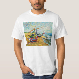 T-shirt de bateaux de pêche de Van Gogh