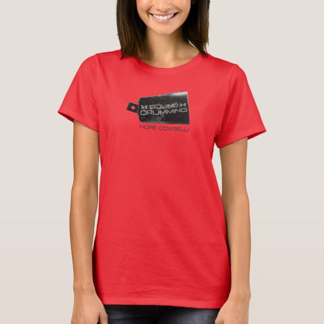 T-shirt de batterie sonore "Plus de cloche!" (Devant)