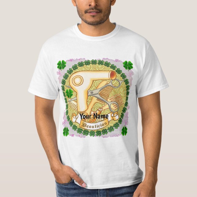 T-Shirt de Beautician Irlandais (Devant)
