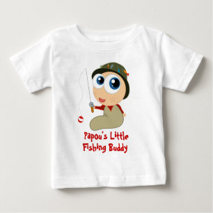 T-shirt de bébé d'ami de pêche de Papou s