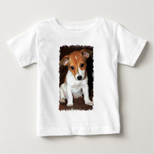 T-shirt de bébé de chiot de Jack Russell Terrier