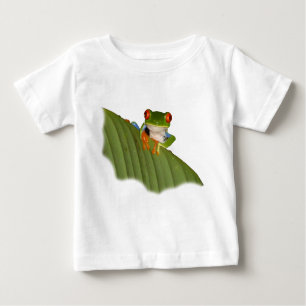 T-shirt de bébé de grenouille de Gaudí observé par