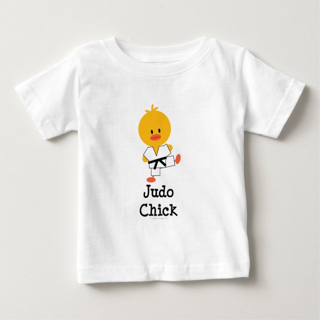 T-shirt de bébé de poussin de judo (Devant)