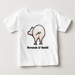 T-shirt de bébé de reniflement de l'éraflure n