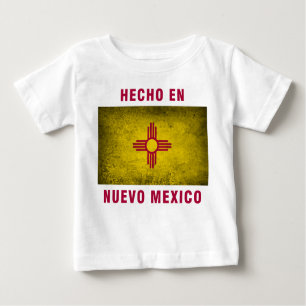 T-shirt de bébé - drapeau d'en Nuevo Mexique de