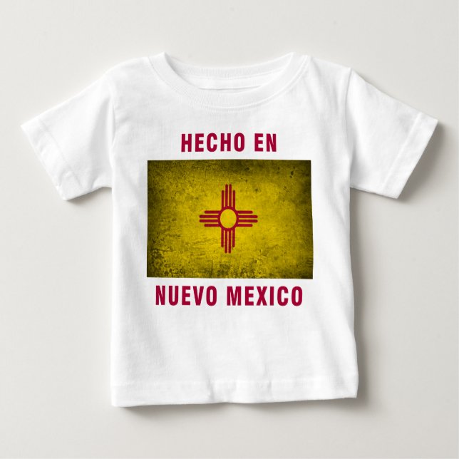 T-shirt de bébé - drapeau d'en Nuevo Mexique de (Devant)
