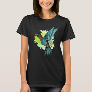 T-shirt De Belles Aquarelles De Colibri Regarder Le Beau B