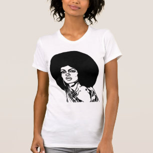 T-shirt de belles femmes africaines noires affrontent la p